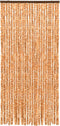 vidaXL - Vliegengordijn - 100x220 - cm - chenille - oker - en - wit