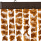 vidaXL - Vliegengordijn - 100x220 - cm - chenille - oker - en - wit