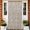vidaXL - Vliegengordijn - 100x220 - cm - chenille - taupe - en - wit