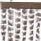 vidaXL - Vliegengordijn - 100x220 - cm - chenille - taupe - en - wit
