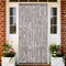 vidaXL - Vliegengordijn - 100x220 - cm - chenille - taupe - en - wit