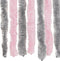 vidaXL - Vliegengordijn - 100x220 - cm - chenille - zilvergrijs - en - roze