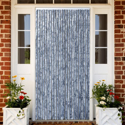 vidaXL - Vliegengordijn - 100x220 - cm - chenille - zilverkleurig
