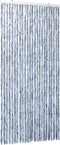 vidaXL - Vliegengordijn - 100x220 - cm - chenille - zilverkleurig
