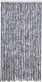 vidaXL - Vliegengordijn - 100x220 - cm - chenille - zilverkleurig
