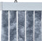 vidaXL - Vliegengordijn - 100x220 - cm - chenille - zilverkleurig