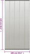 vidaXL - Vliegengordijn - 100x220 - cm - polyester - mesh - zwart