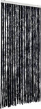 vidaXL - Vliegengordijn - 100x230 - cm - chenille - antracietkleurig