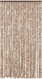 vidaXL - Vliegengordijn - 100x230 - cm - chenille - beige - en - donkerbruin