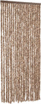 vidaXL - Vliegengordijn - 100x230 - cm - chenille - beige - en - donkerbruin