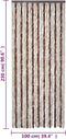 vidaXL - Vliegengordijn - 100x230 - cm - chenille - beige - en - lichtbruin