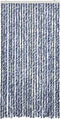 vidaXL - Vliegengordijn - 100x230 - cm - chenille - blauw - en - wit