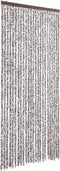 vidaXL - Vliegengordijn - 100x230 - cm - chenille - bruin - en - beige