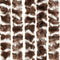 vidaXL - Vliegengordijn - 100x230 - cm - chenille - bruin - en - wit