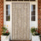 vidaXL - Vliegengordijn - 100x230 - cm - chenille - donkerbruin - en - beige