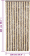 vidaXL - Vliegengordijn - 100x230 - cm - chenille - donkerbruin - en - beige
