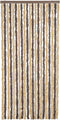 vidaXL - Vliegengordijn - 100x230 - cm - chenille - donkerbruin - en - beige