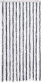 vidaXL - Vliegengordijn - 100x230 - cm - chenille - grijs - en - wit