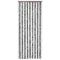 vidaXL - Vliegengordijn - 100x230 - cm - chenille - grijs - en - wit