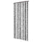 vidaXL - Vliegengordijn - 100x230 - cm - chenille - grijs - en - wit