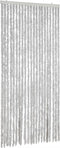 vidaXL - Vliegengordijn - 100x230 - cm - chenille - grijs