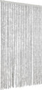 vidaXL - Vliegengordijn - 100x230 - cm - chenille - grijs