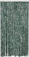 vidaXL - Vliegengordijn - 100x230 - cm - chenille - groen - en - wit