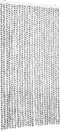 vidaXL - Vliegengordijn - 100x230 - cm - chenille - lichtgrijs - en - donkergrijs