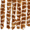 vidaXL - Vliegengordijn - 100x230 - cm - chenille - okerkleurig - en - wit
