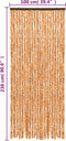 vidaXL - Vliegengordijn - 100x230 - cm - chenille - okerkleurig - en - wit