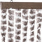 vidaXL - Vliegengordijn - 100x230 - cm - chenille - taupe - en - wit