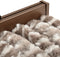 vidaXL - Vliegengordijn - 100x230 - cm - chenille - taupe - en - wit