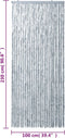 vidaXL - Vliegengordijn - 100x230 - cm - chenille - wit - en - grijs