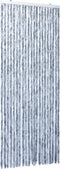 vidaXL - Vliegengordijn - 100x230 - cm - chenille - zilver