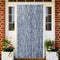 vidaXL - Vliegengordijn - 100x230 - cm - chenille - zilver