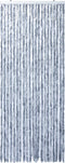 vidaXL - Vliegengordijn - 100x230 - cm - chenille - zilver