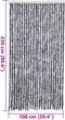 vidaXL - Vliegengordijn - 100x230 - cm - chenille - zilver
