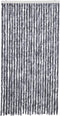 vidaXL - Vliegengordijn - 100x230 - cm - chenille - zilver