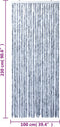 vidaXL - Vliegengordijn - 100x230 - cm - chenille - zilver