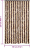 vidaXL - Vliegengordijn - 118x220 - cm - chenille - beige - en - lichtbruin