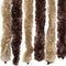 vidaXL - Vliegengordijn - 118x220 - cm - chenille - beige - en - lichtbruin