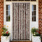 vidaXL - Vliegengordijn - 118x220 - cm - chenille - beige - en - lichtbruin