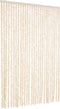 vidaXL - Vliegengordijn - 118x220 - cm - chenille - beige - en - wit