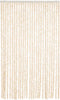 vidaXL - Vliegengordijn - 118x220 - cm - chenille - beige - en - wit