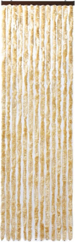 vidaXL - Vliegengordijn - 118x220 - cm - chenille - beige