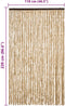 vidaXL - Vliegengordijn - 118x220 - cm - chenille - beige