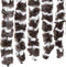 vidaXL - Vliegengordijn - 118x220 - cm - chenille - bruin - en - wit