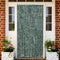 vidaXL - Vliegengordijn - 118x220 - cm - chenille - groen - en - wit