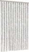 vidaXL - Vliegengordijn - 118x220 - cm - chenille - lichtgrijs - en - wit