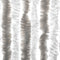 vidaXL - Vliegengordijn - 118x220 - cm - chenille - lichtgrijs - en - wit